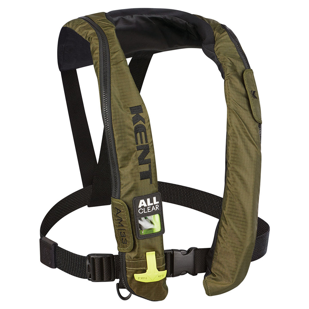 A/M-33 All Clear Automatic/Manual Inflatable Life Jacket - Green