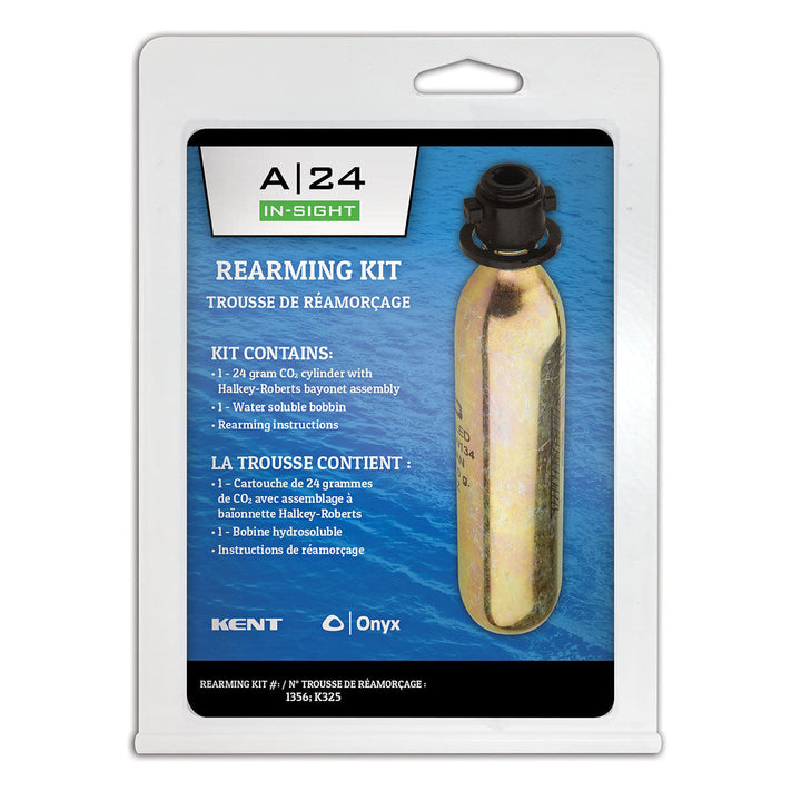 A-24 In-Sight Kit for life jackets includes CO2 cylinder and instructions.